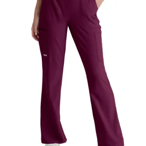 Grey's Anatomy Evolve Pantalón médico STRETCH Sky con 6 bolsillos bota acampanada para mujer GSSP729