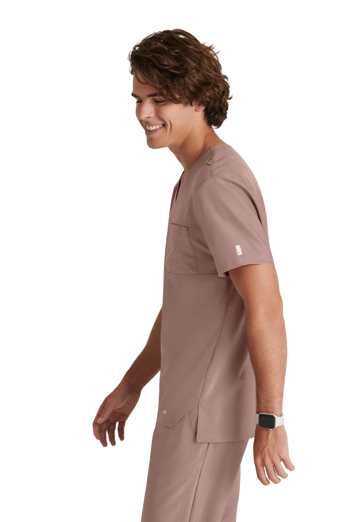 Grey's Anatomy Evolve STRETCH Camisa médica Journey con cuello en V y 1 bolsillo para hombre GSST179 - Imagen 4