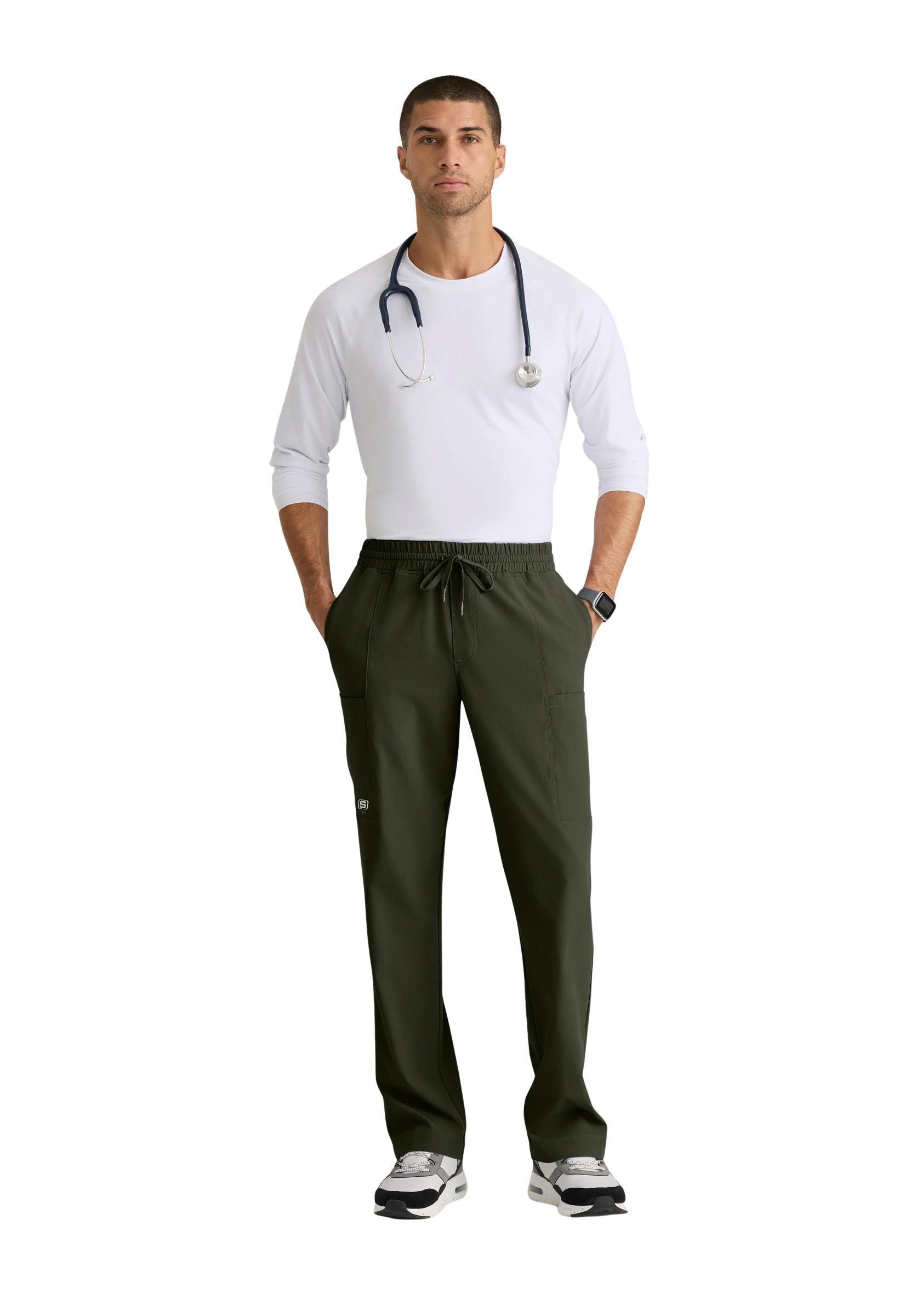 Skechers Pantalón Médico Tipo Cargo Compass Hombre SKP718 - Imagen 5