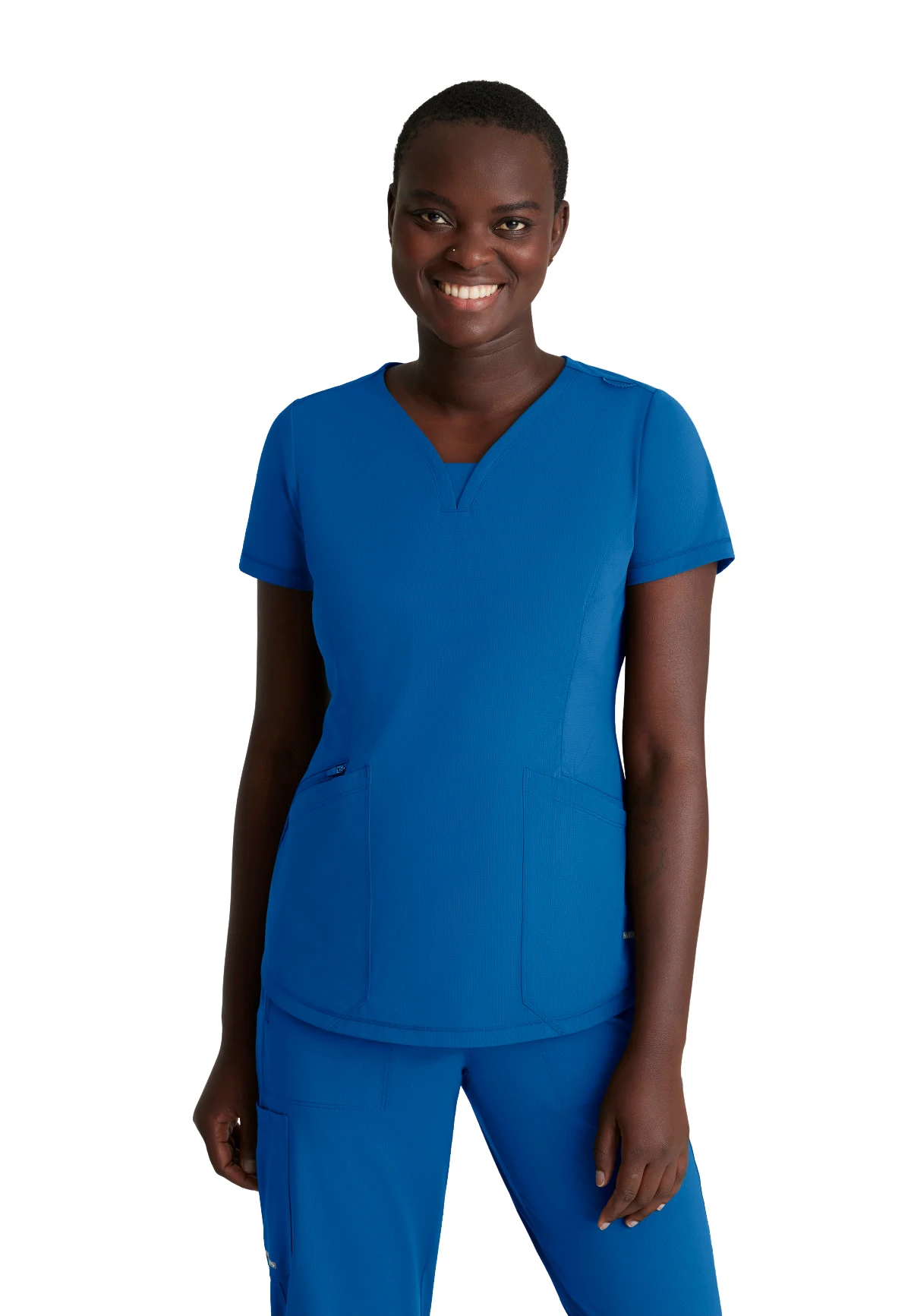 Skechers Slip-ins Blusa Médica Serene con Cuello en V y 3 Bolsillos Para Mujer SKT220