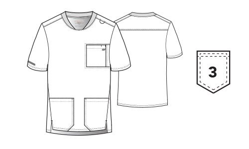 Skechers Camisa Médica de hombre SKT193 - Imagen 5